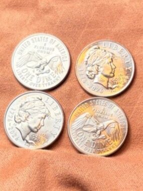 2026 P&D Emerging Liberty Semiq Dime Unc 4-Coins From Us Mint Rolls #20634178151